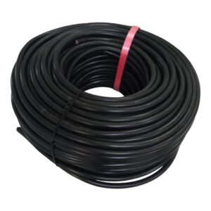 Cable Bajo Goma 2x2mm Negro rollo 10mts