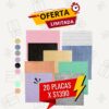 🧱 Pack por 20 Placas Autoadhesivas Imitación Ladrillo