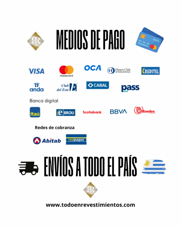 🧱 Pack por 20 Placas Autoadhesivas Imitación Ladrillo