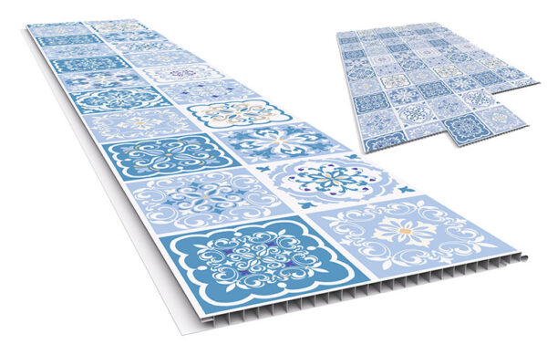 Tabla de PVC DISEÑOS REVID IMITACIÓN MÁRMOL/AZULEJO 6MTS 10MM