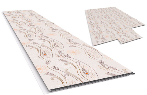 Tabla de PVC DISEÑOS REVID IMITACIÓN LISTRA/ FLORES 6MTS 10MM