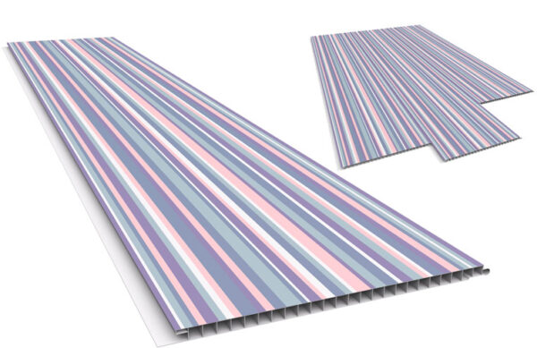 Tabla de PVC DISEÑOS REVID IMITACIÓN LISTRA/ FLORES 6MTS 10MM