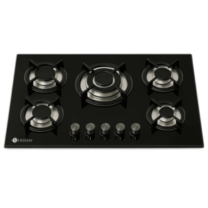 Anafe Vidrio Templado a Gas Terhan 5 Hornallas